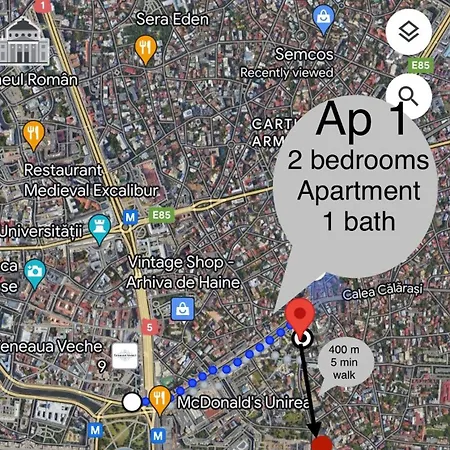 בוקרשט City Center Unirii Square Private Rooms With City View - Shared Amenities חדר תמונה
